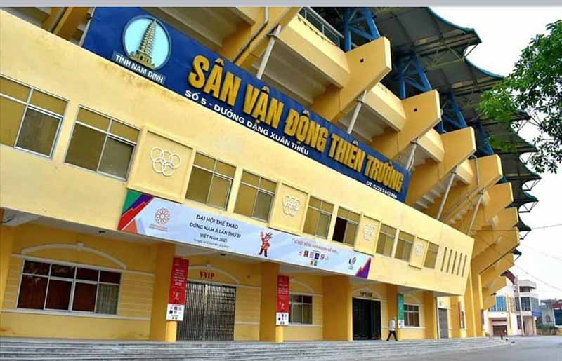 Sân vận động Nam Định nhìn từ trên cao