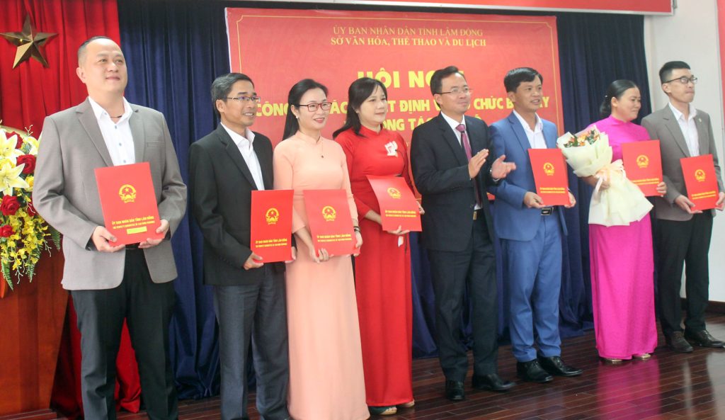 Công bố quyết định cán bộ tại Sở Lâm Đồng
