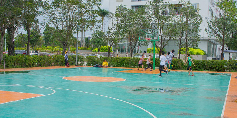 sân bóng rổ công cộng ở TPHCM