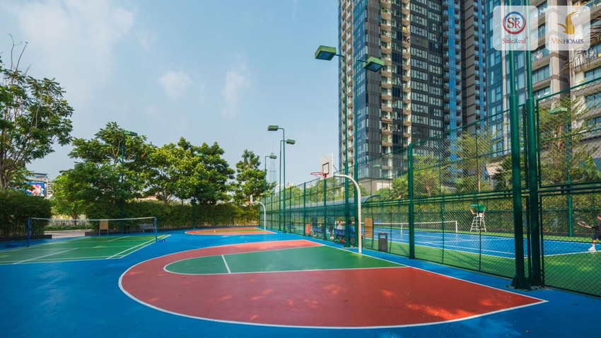 Sân bóng rổ trong khu đô thị Sài Gòn