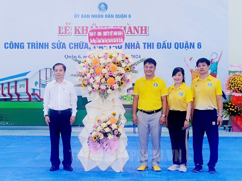 Nhà Thi Đấu Quận 6 sau khi sửa chữa