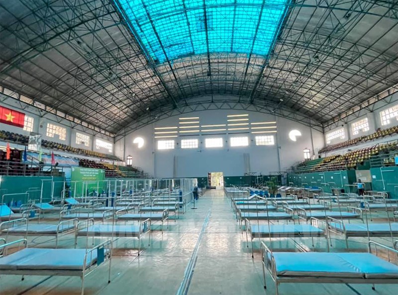 Khu cách ly mới tại Nhà Thi Đấu Quận 6