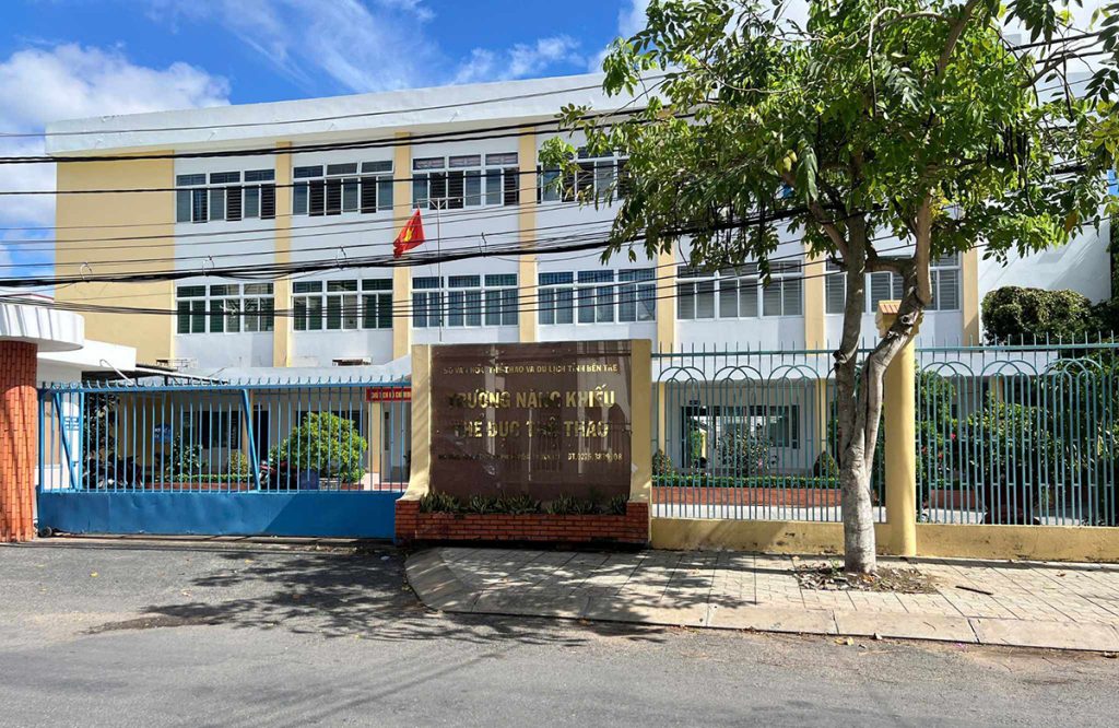 Bên ngoài cơ quan Sở Văn hóa, Thể thao và Du lịch Bến Tre