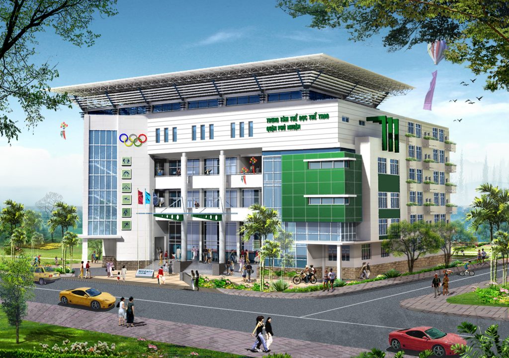 Khuôn viên Trung tâm TDTT Phú Nhuận