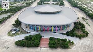 Nhà thi đấu tỉnh Hà Nam nhìn từ bên ngoài