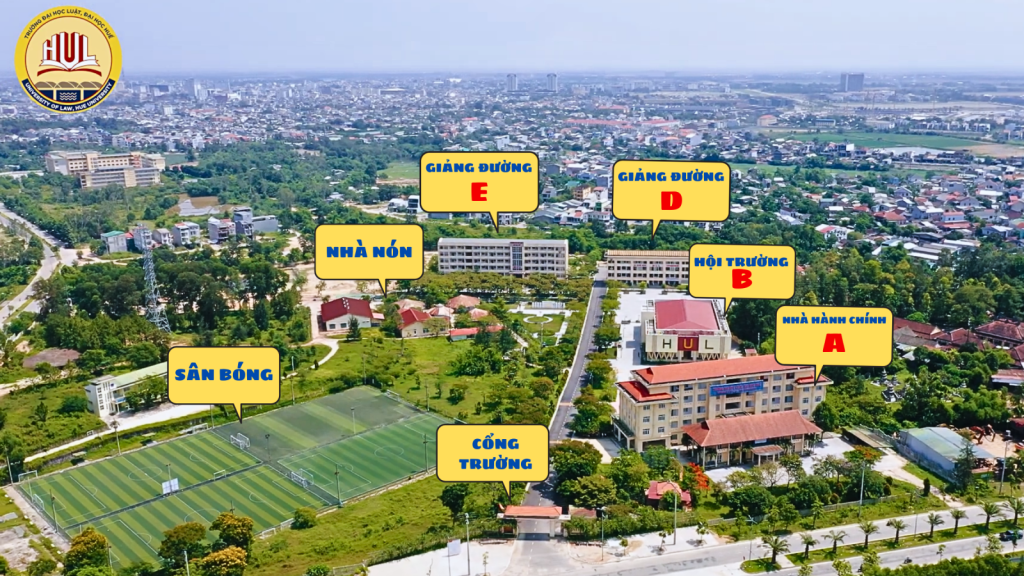 Toà nhà Trường Đại học Luật Huế