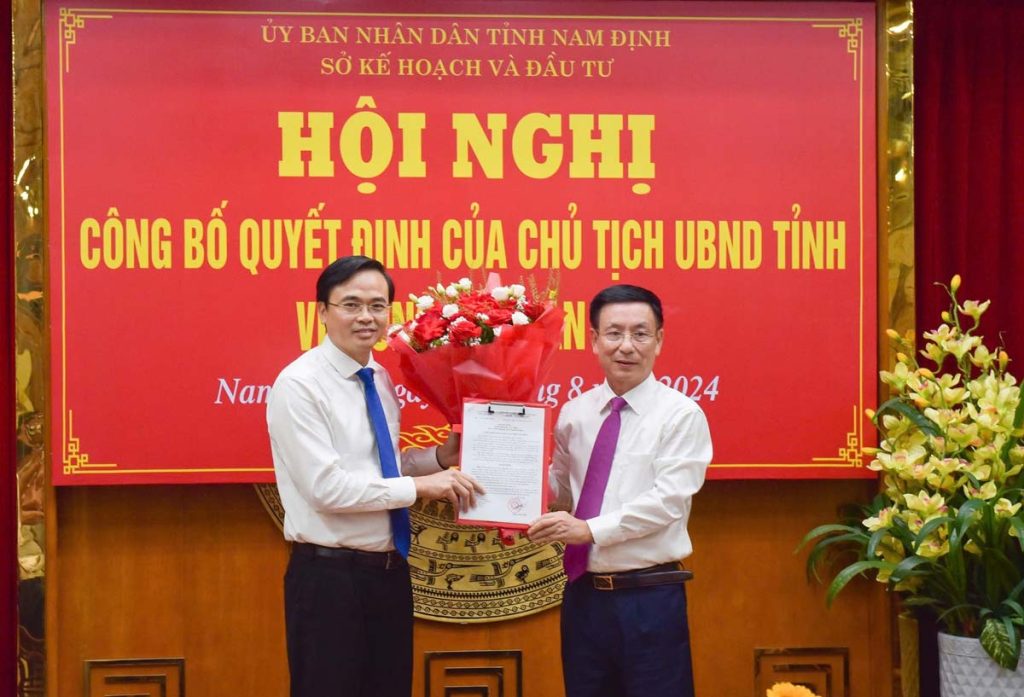 Nam Định bổ nhiệm giám đốc sở mới