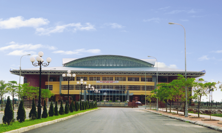 Mặt tiền nhà thi đấu Cần Thơ