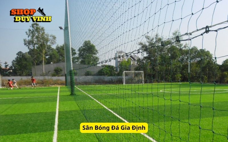Mặt sân bóng Gia Định nhìn từ trên cao