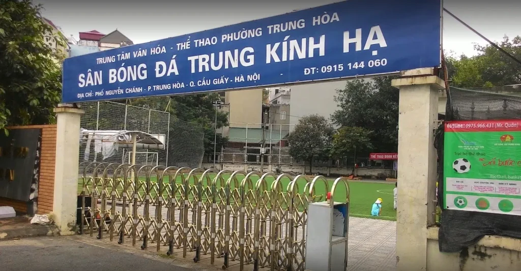 Bản đồ sân bóng Cầu Giấy
