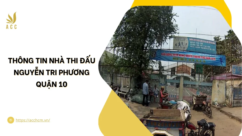 Mặt tiền Nhà Thi Đấu Nguyễn Tri Phương