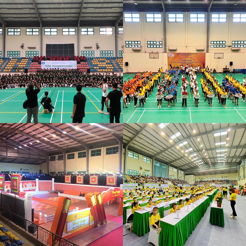 Không gian nhà thi đấu cho thuê ở Hà Nội
