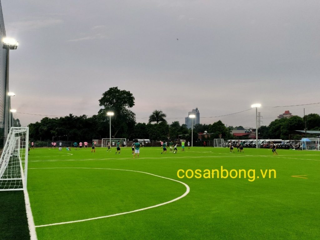 Thi công sân cỏ An Dương Tây Hồ