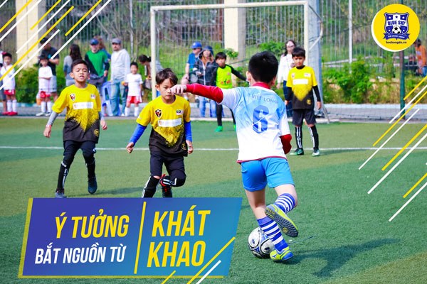 Học viên nhí luyện tập ở Blue Sky