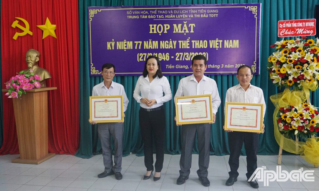 Buổi họp mặt Ngày Thể thao Việt Nam ở Tiền Giang