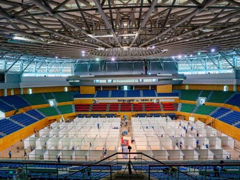 Toàn cảnh Cung Thể Thao Tiên Sơn