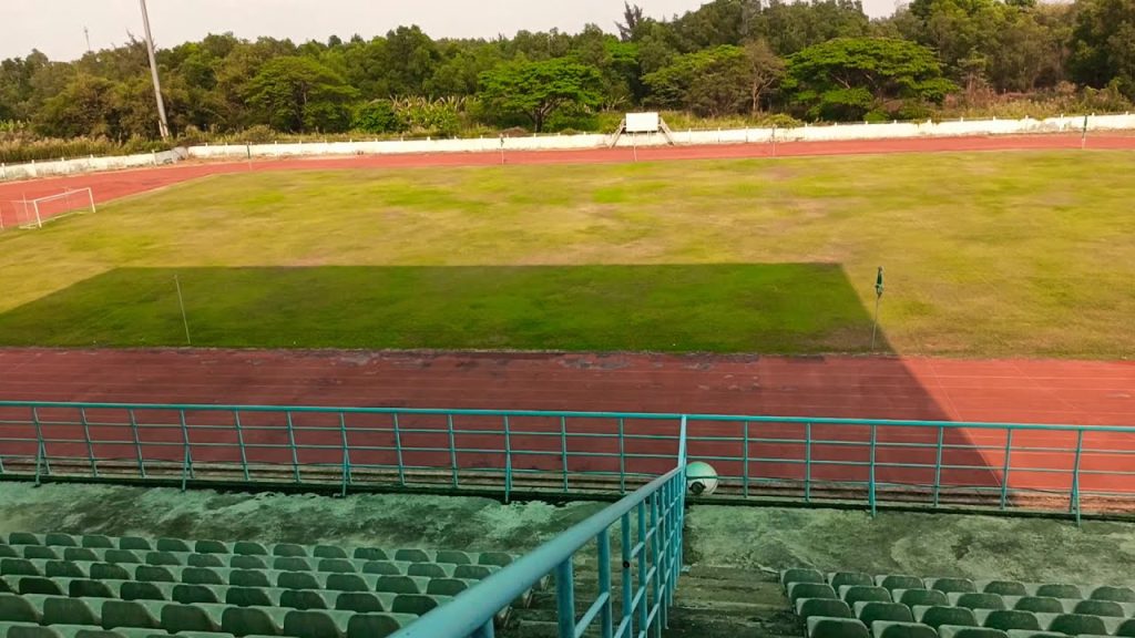 Cận cảnh khán đài sân vận động Kiên Giang