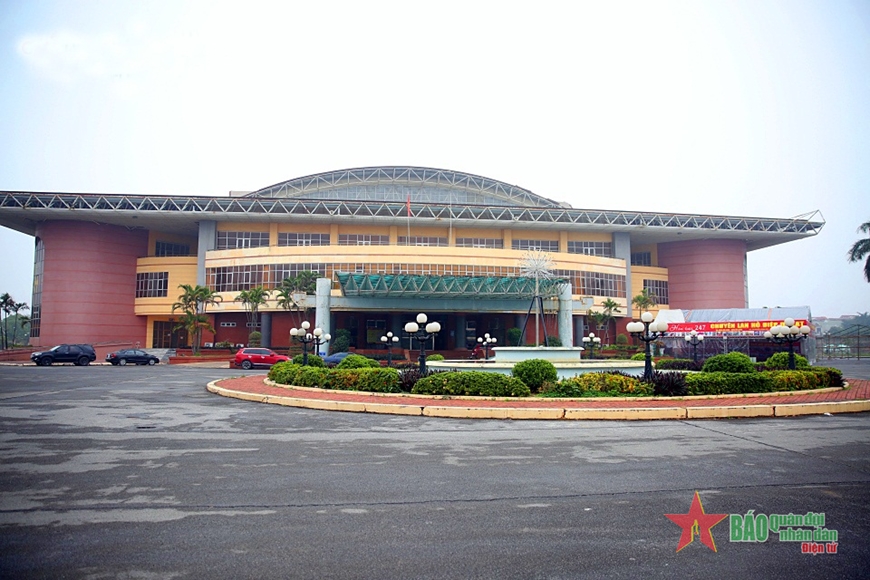 Kiểm tra chuẩn bị SEA Games tại nhà thi đấu Ninh Bình
