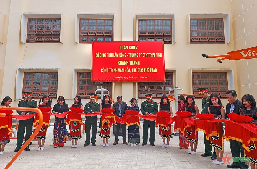 Bàn giao công trình sinh hoạt thể thao ở Lâm Đồng