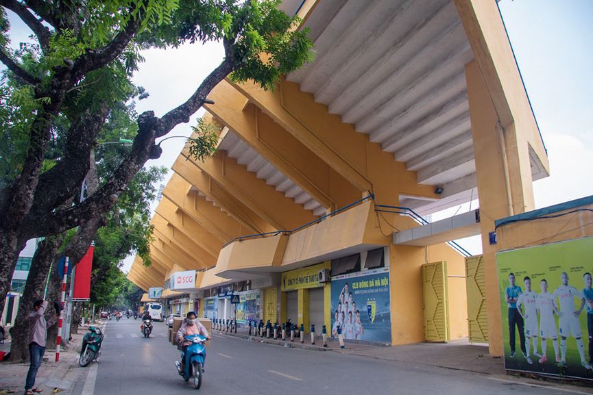 Khu sân thi đấu nhìn từ trên cao