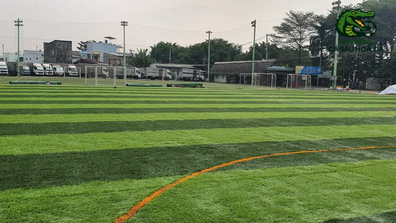 Lối vào sân bóng Cá Sấu Hoa Cà