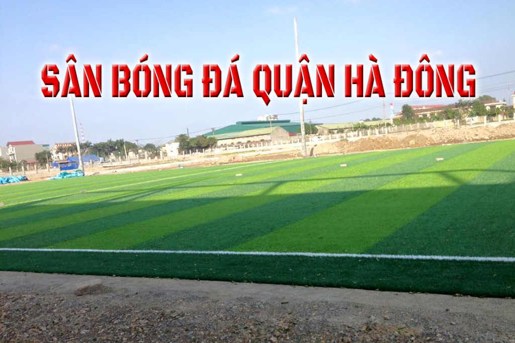 Sân bóng quận Hà Đông nhìn từ trên cao