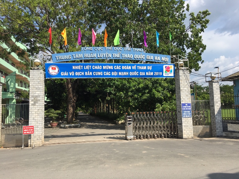 Khuôn viên Trung tâm huấn luyện thể thao Hà Nội