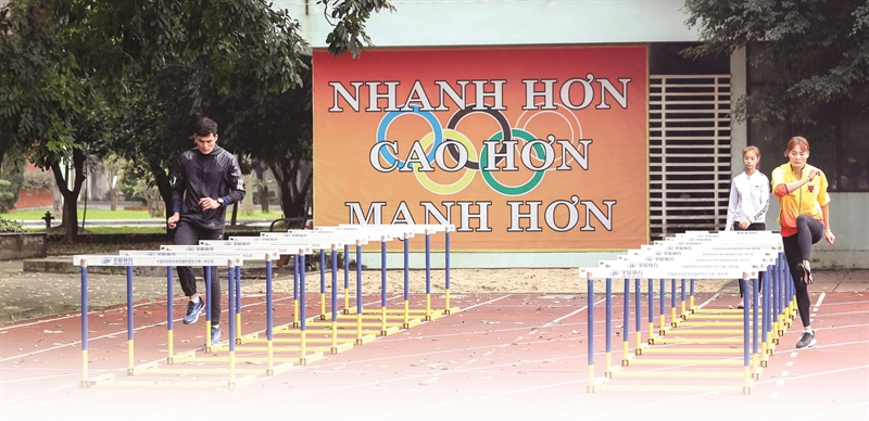 Sân tập chuẩn bị cho SEA Games tại Hà Nội